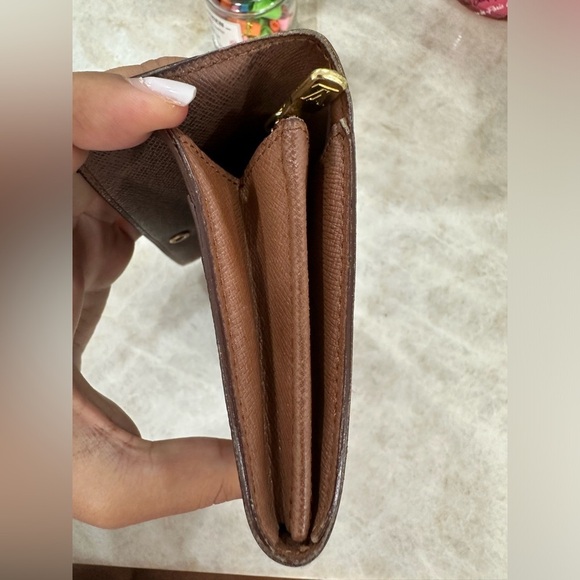 Louis Vuitton Monogram Portefeiulle Sarah Long Bifold Wallet Brown - Picture 6 of 15